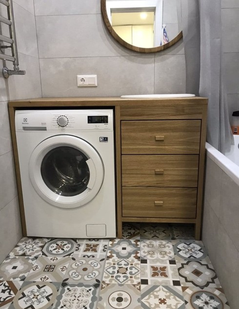 Тумба под умывальник из дуба 0202