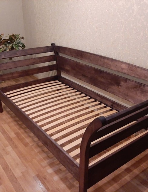 Односпальная кровать из березы 0105