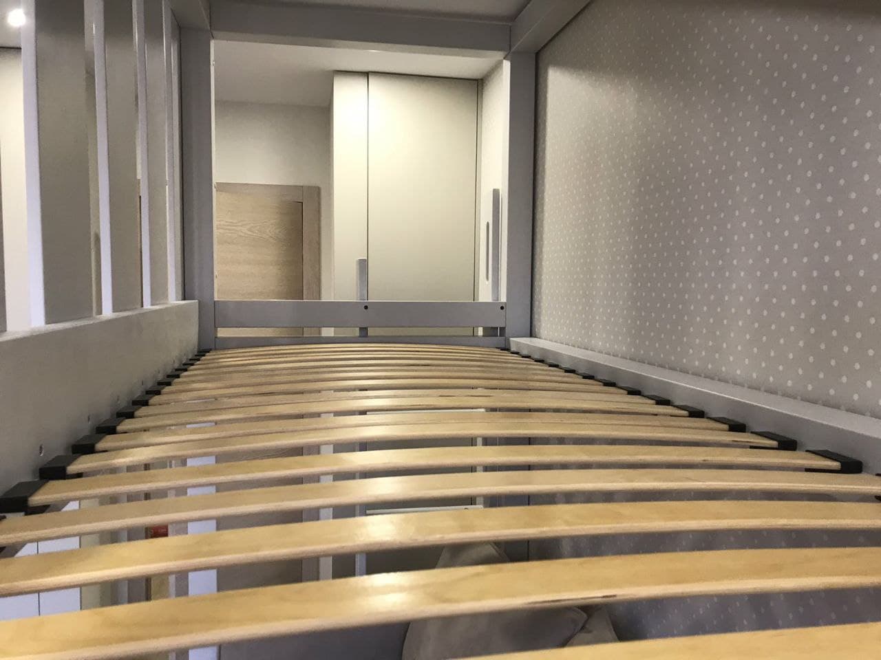 Кровать-чердак из березы