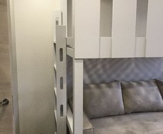 Кровать-чердак из березы